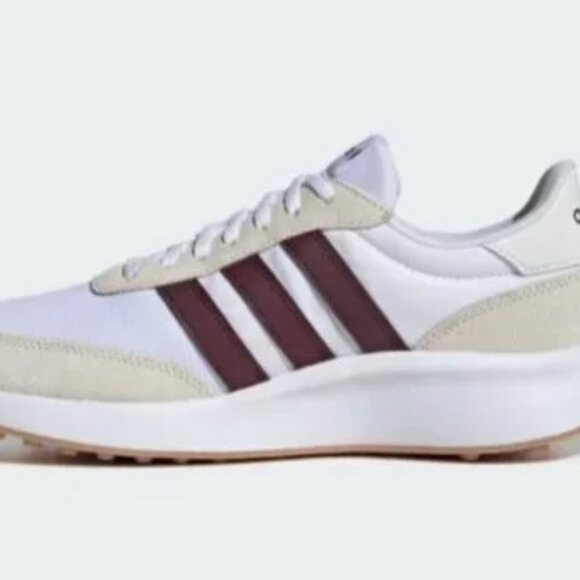 NWT Adidas Run 70s Sneakers White Maroon | Men’s US 9 - Picture 6 of 10
